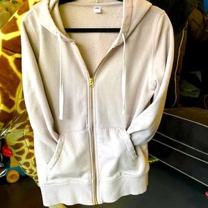 Old navy blush mute pink zip up medium
